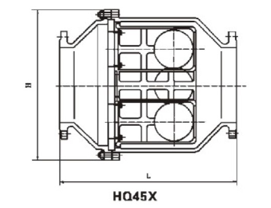微阻缓闭止回阀HQX结构图